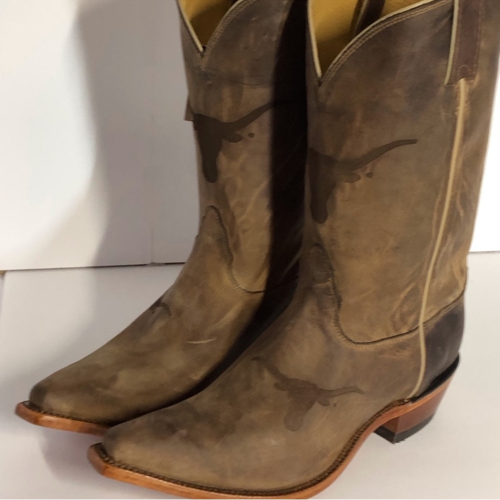 Nocona Brown Heeled Boots women’s size 12 - Picture 7 of 10